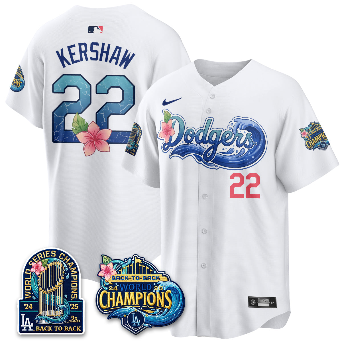 LAD Coastal Vapor Hawaiian Jersey - All Stitched