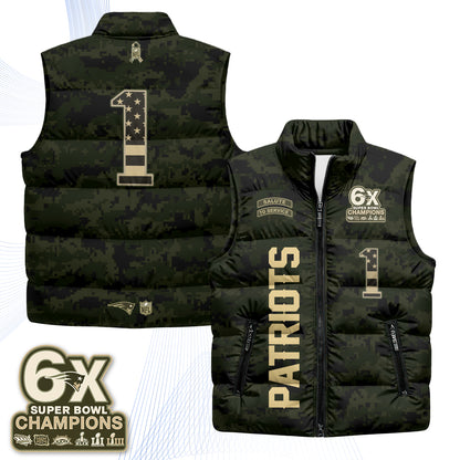 NE 2026 Salute to Service Puffer Vest - Printed