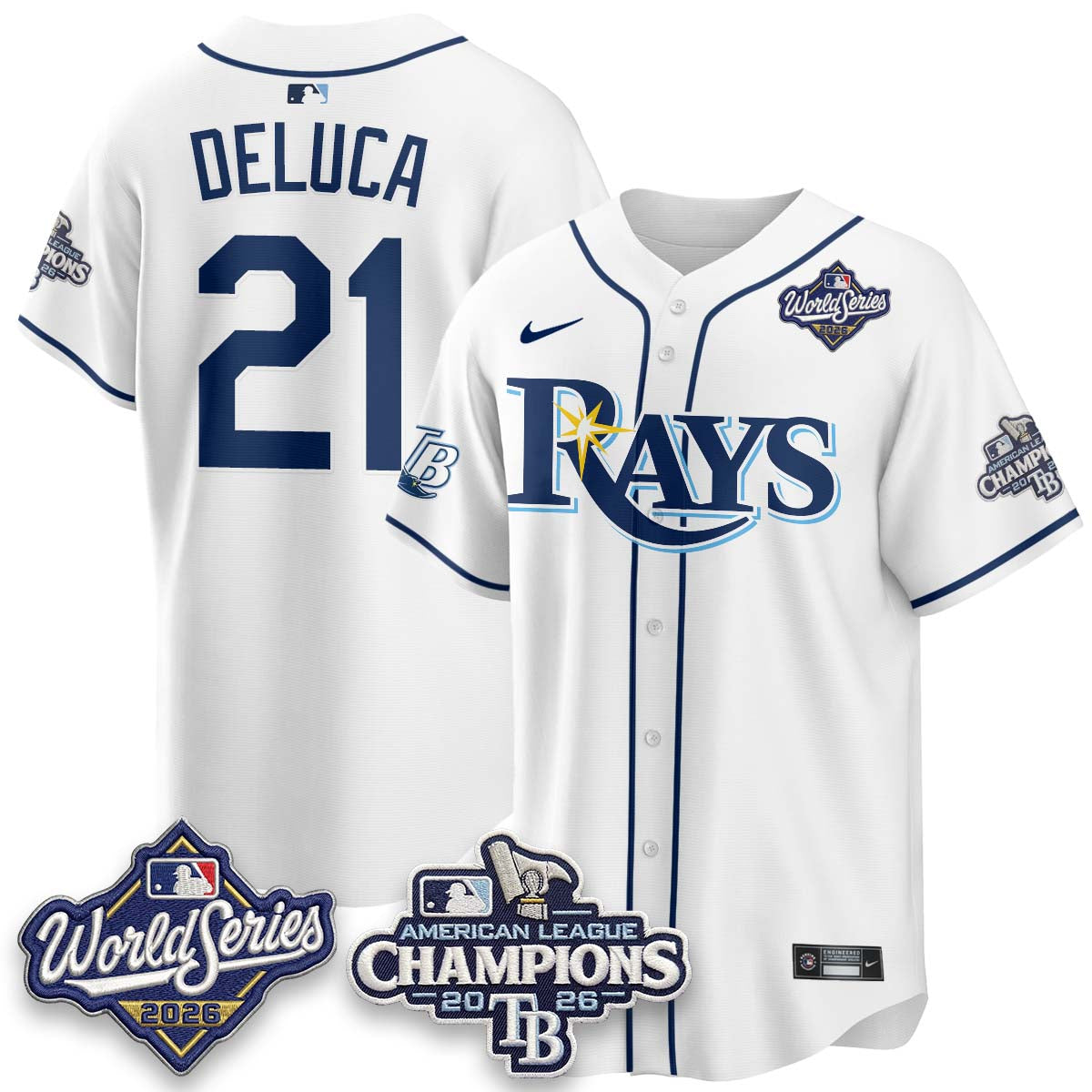 TB WS26 & AL Champions Throwback Jersey - Stitched