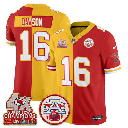 KC Throwback Split Vapor Jersey - Stitched