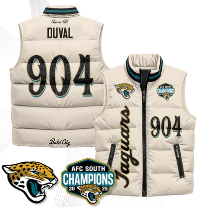 Jacksonville Jaguars 2026 Rivalries Puffer Vest - Printed