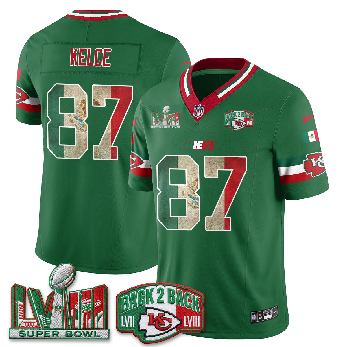 KC Mexico Edition Vapor Jersey - Stitched