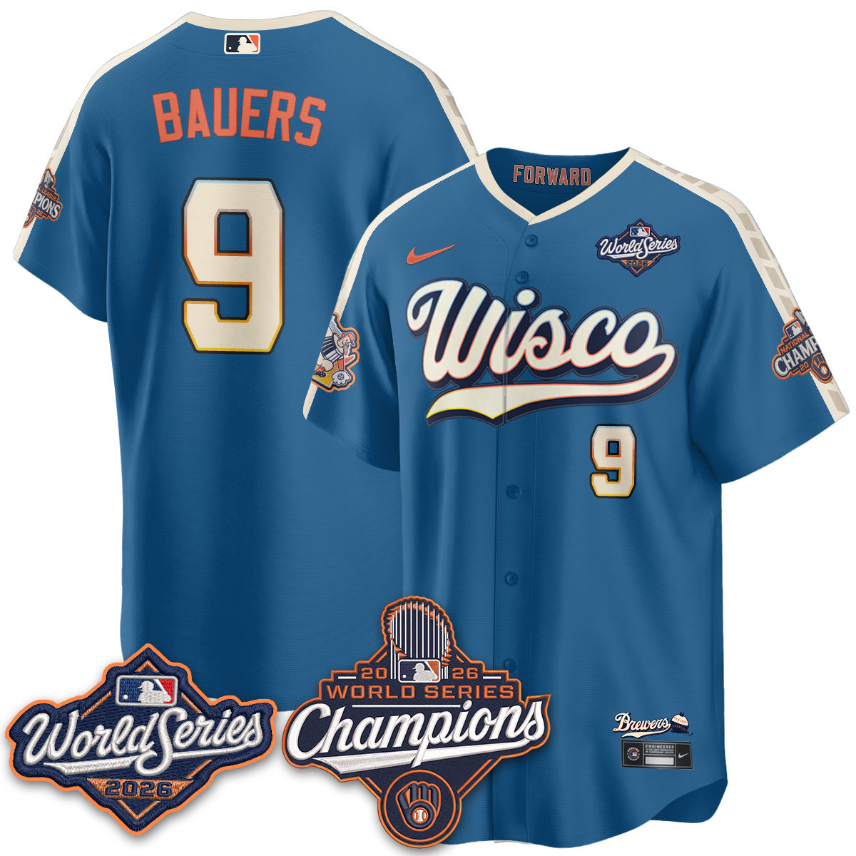 MIL 2026 WS Champions Vapor Home Jersey - Stitched (#11)