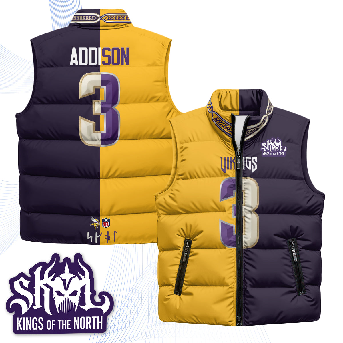 MIN 2026 Rivalries Puffer Vest - Printed