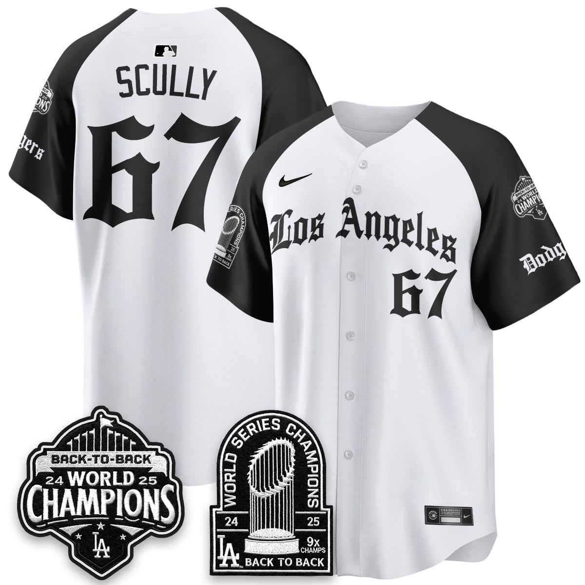 LAD WS Champions Back 2 Back Patch Vapor Premier Limited Gothic Gold Edition Jersey - All Stitched