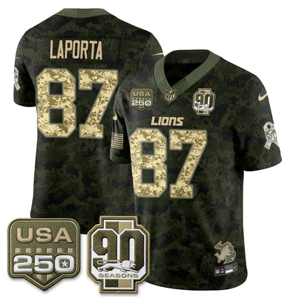 DET 2026 Salute to Service Vapor Jersey - Stitched