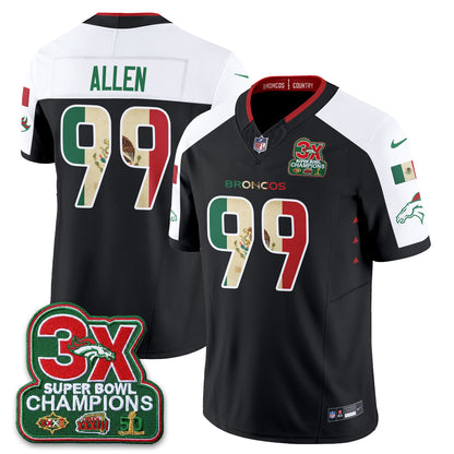 DEN 3X Champs Mexico Edition Vapor Jersey - Stitched