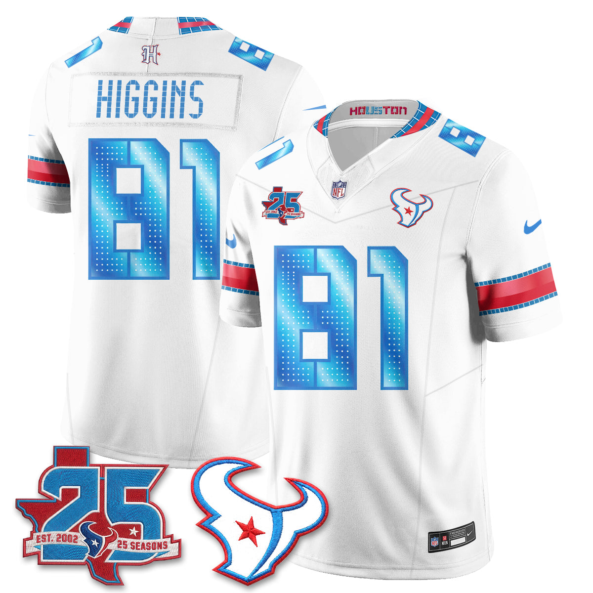 Houston Texans 2026 Rivalries Vapor Jersey - Stitched