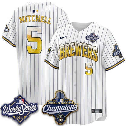 MIL "Pitcher & Pint" 2026 WS Champions Vapor Jersey - Stitched (#32 Tiktok)