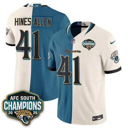 Jacksonville Jaguars 2026 Rivalries Split Vapor Jersey - Stitched