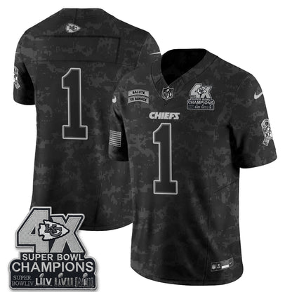 Kansas City Chiefs 2026 Salute to Service Vapor Jersey V2- Stitched