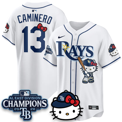 TB x Meow KT 2026 AL East Champs Vapor Jersey - Stitched