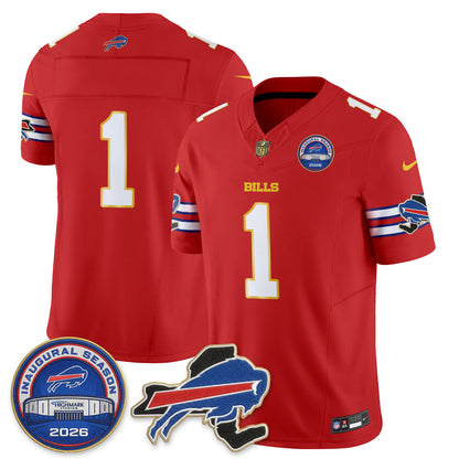 BUF 2026 Royal Gold Trim Edition Vapor Jersey - Stitched