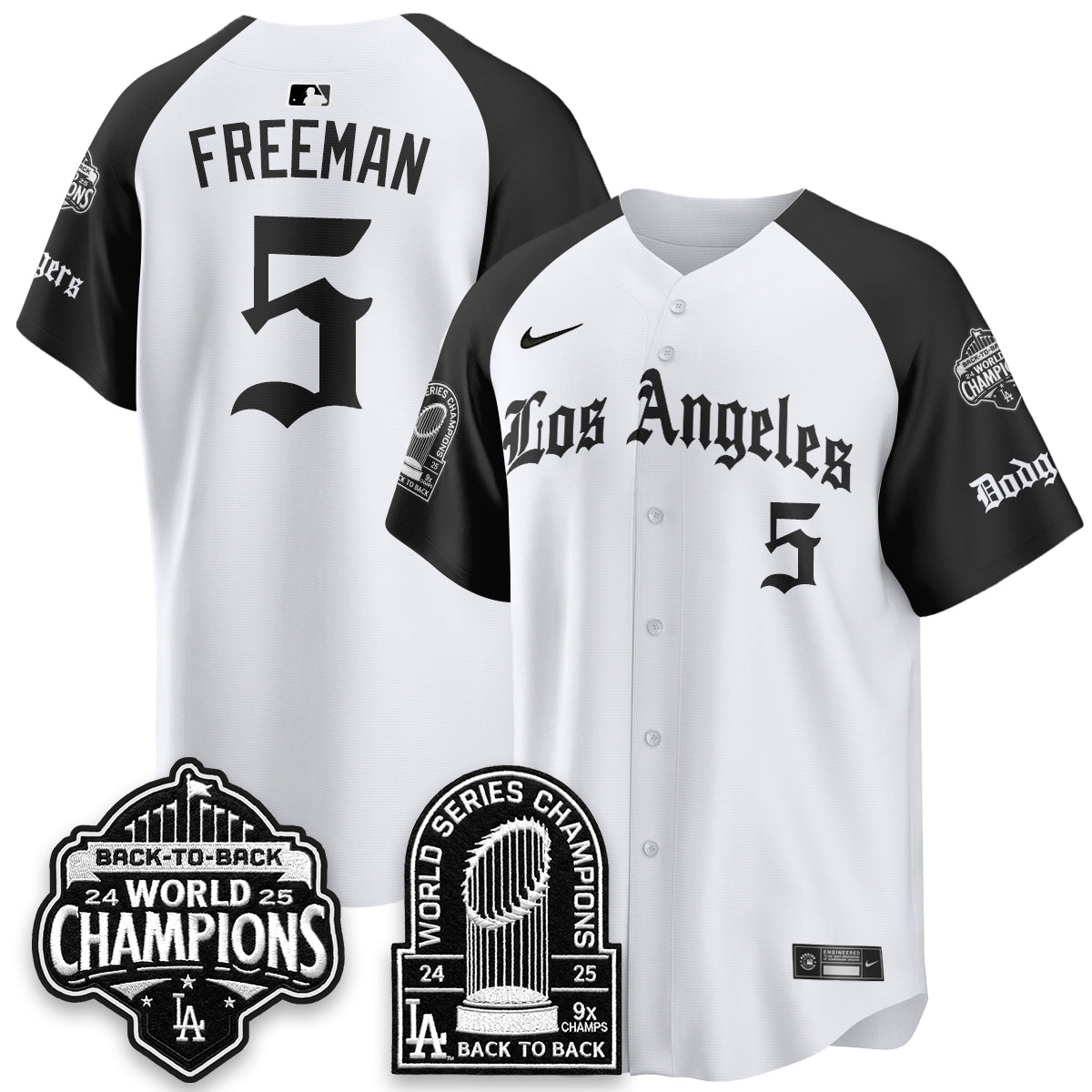 LAD WS Champions Back 2 Back Patch Vapor Premier Limited Gothic Gold Edition Jersey - All Stitched