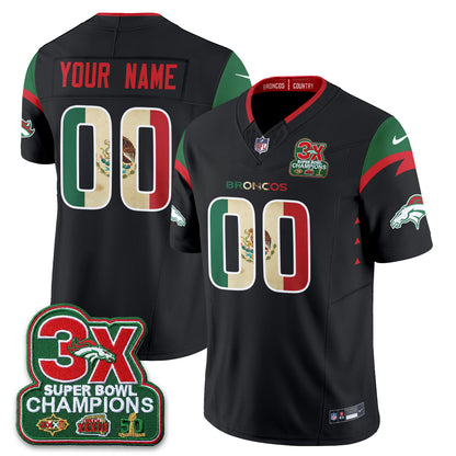 DEN Mexico Edition Vapor Custom Jersey - Stitched