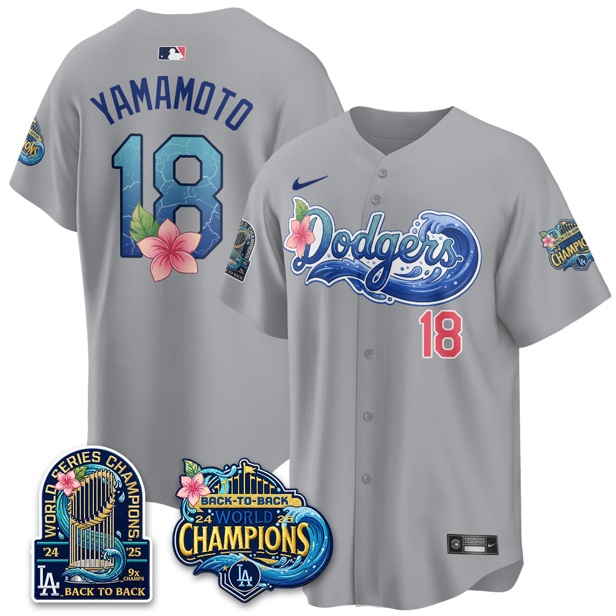 LAD Coastal Vapor Hawaiian Jersey - All Stitched