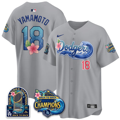 LAD Coastal Vapor Hawaiian Jersey - All Stitched
