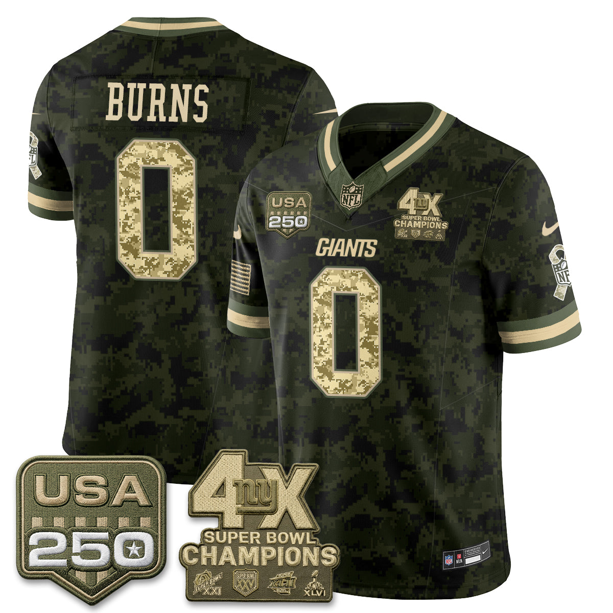 NYG 2026 Salute To Service Vapor Jersey - Stitched