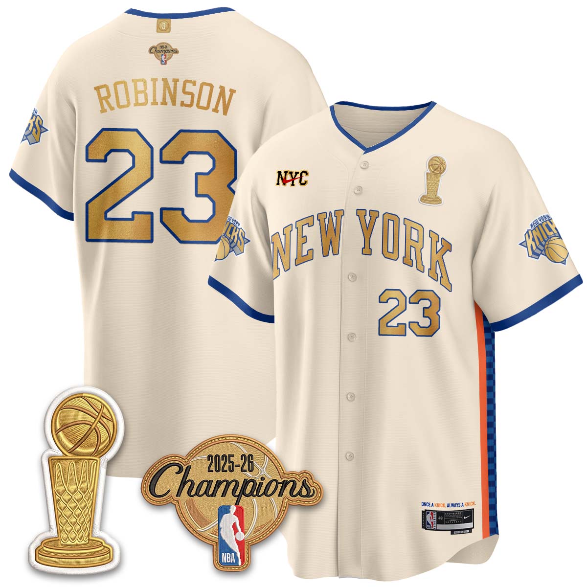 NYK Champions Night Baseball City 25/26 Jersey - Stitched