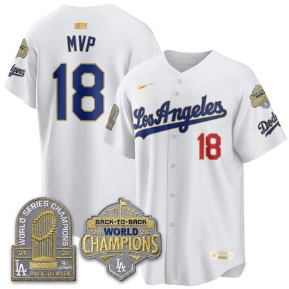 LAD Gold Collection Limited Gold Jersey - 9x & B2B Champs - All Stitched