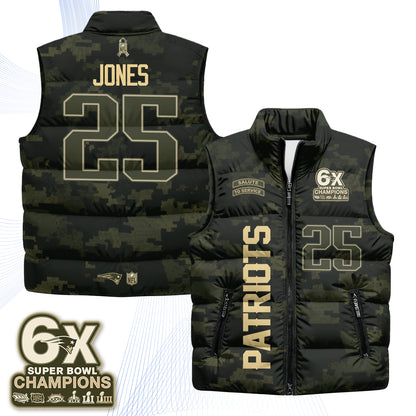 NE 2026 Salute to Service Puffer Vest - Printed
