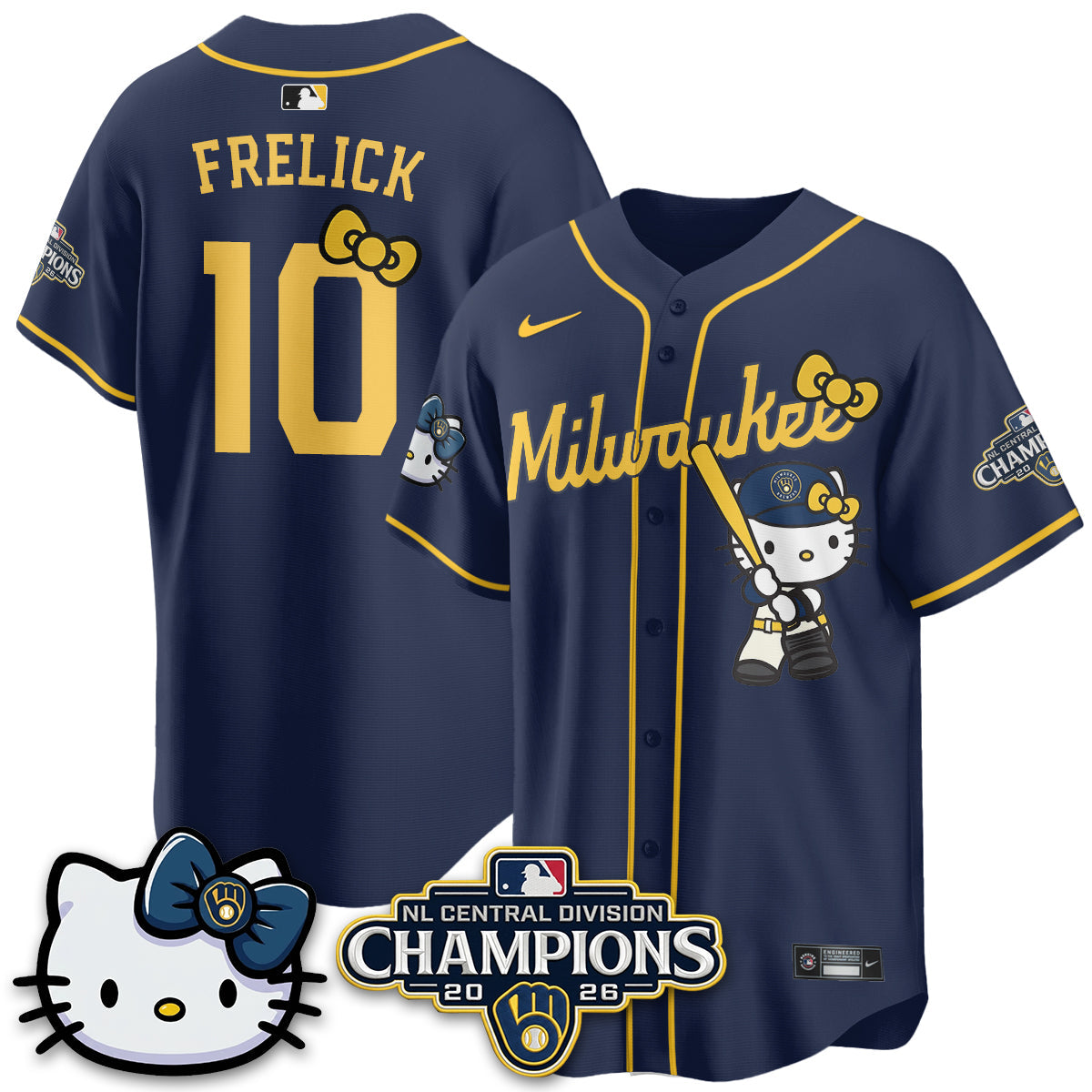 MIL NL Central Champs x Meow KT Vapor Jersey - Stitched