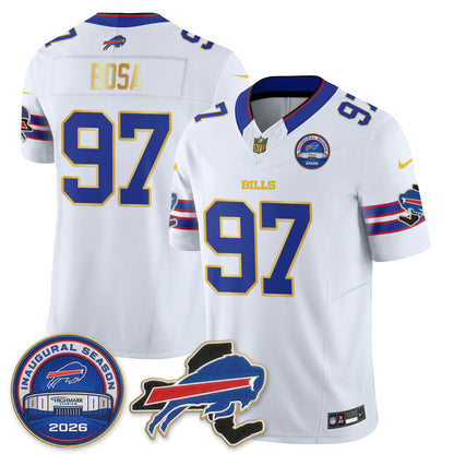 BUF 2026 Royal Gold Trim Edition Vapor Jersey - Stitched
