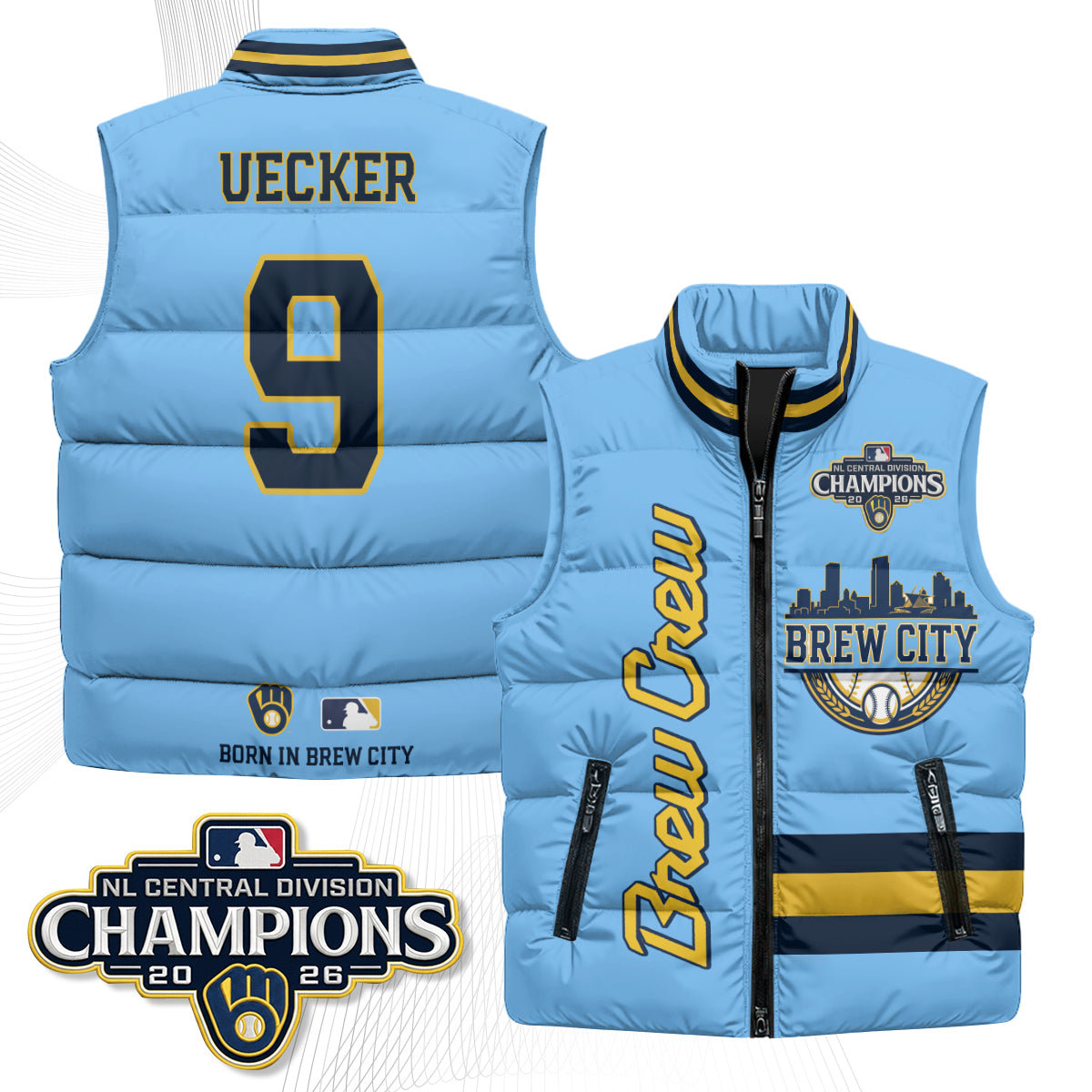 MIL "Brew City" Puffer Vest - Printed V3