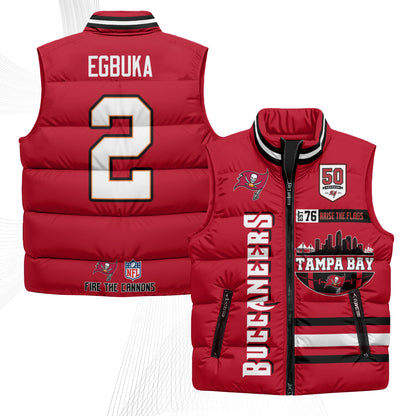 TB "Raise the Flags" Puffer Vest - Printed