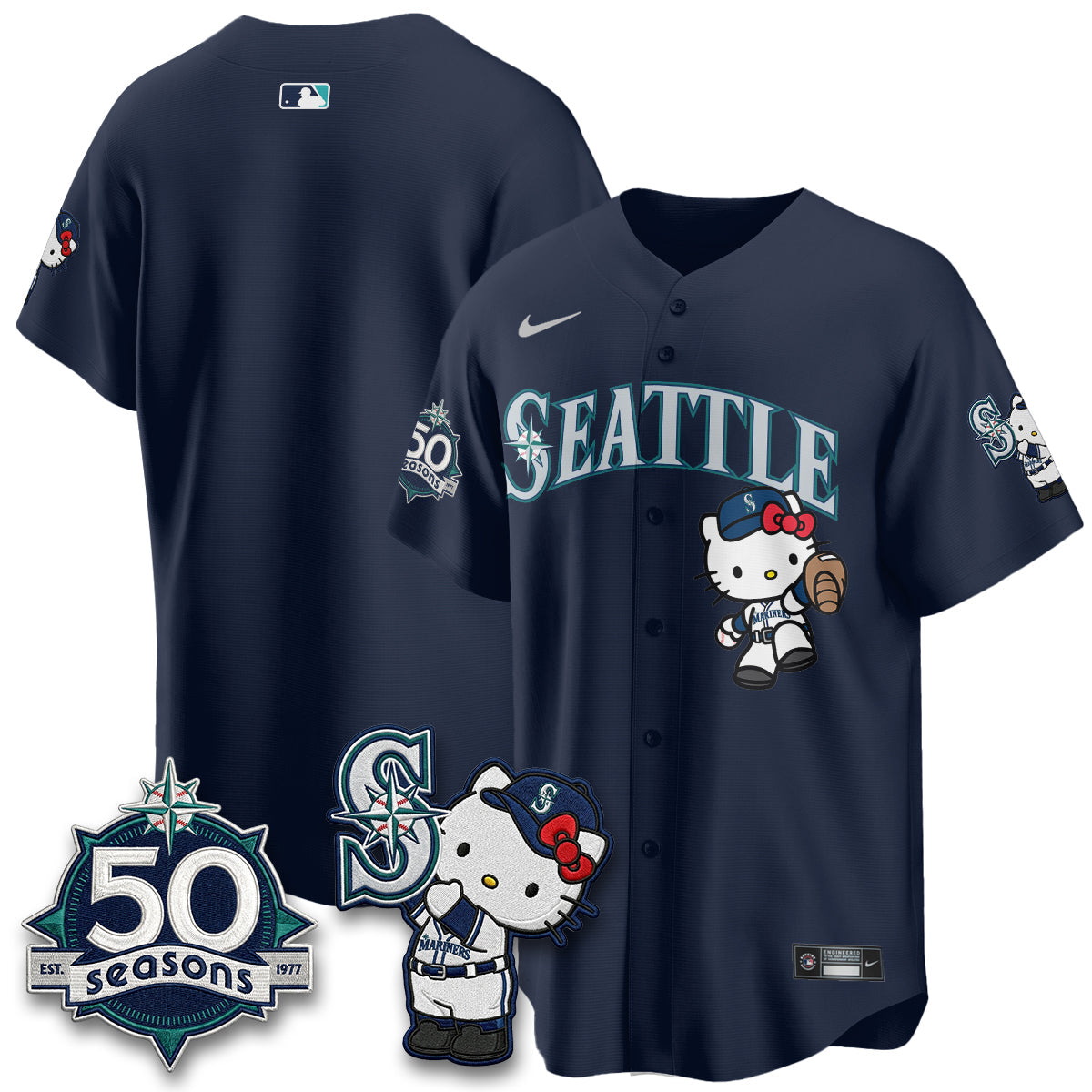 SEA x Meow KT Night Limited Teal Jersey - All Stitched