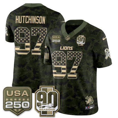 DET 2026 Salute to Service Vapor Jersey - Stitched