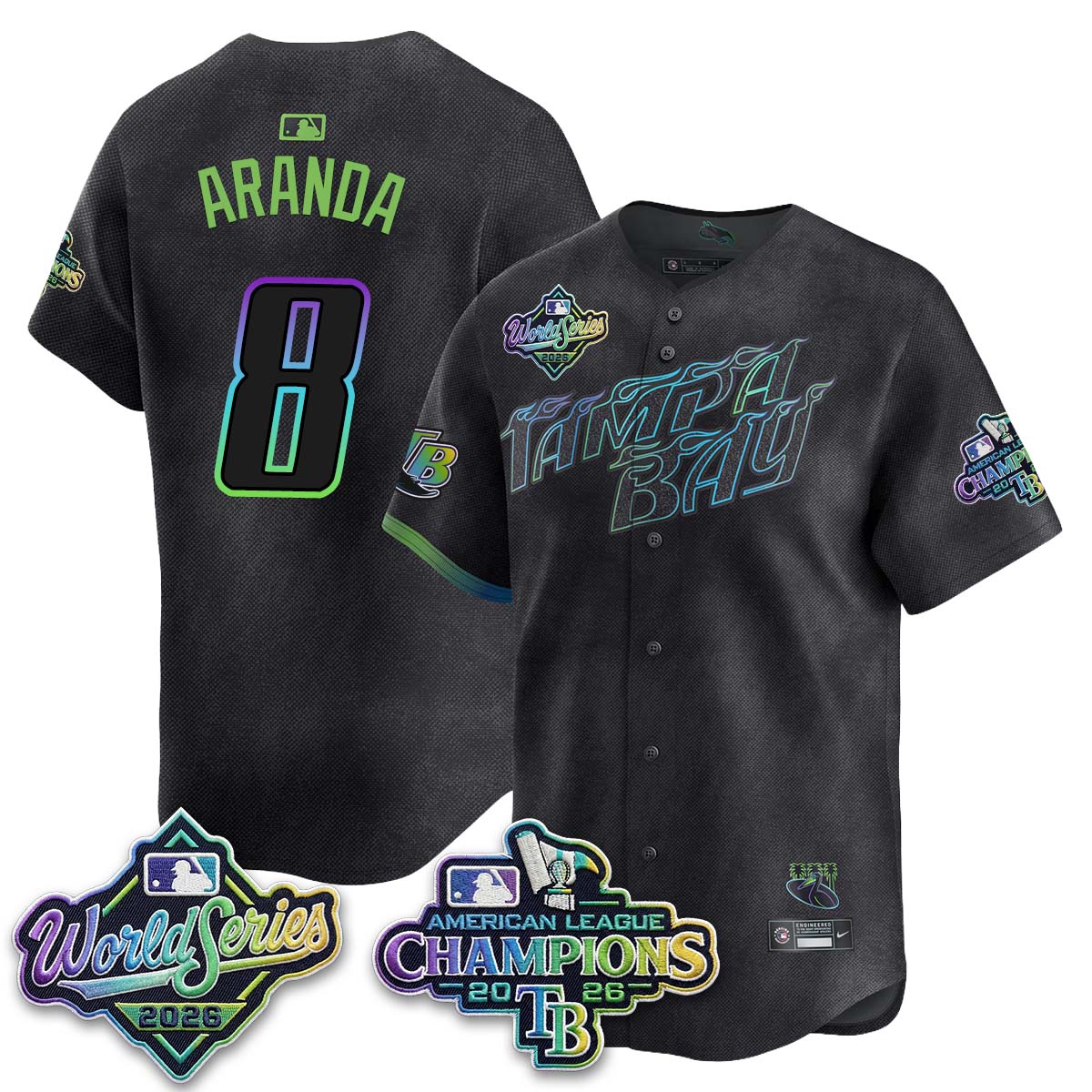 TB WS26 & AL Champions Throwback Jersey - Stitched