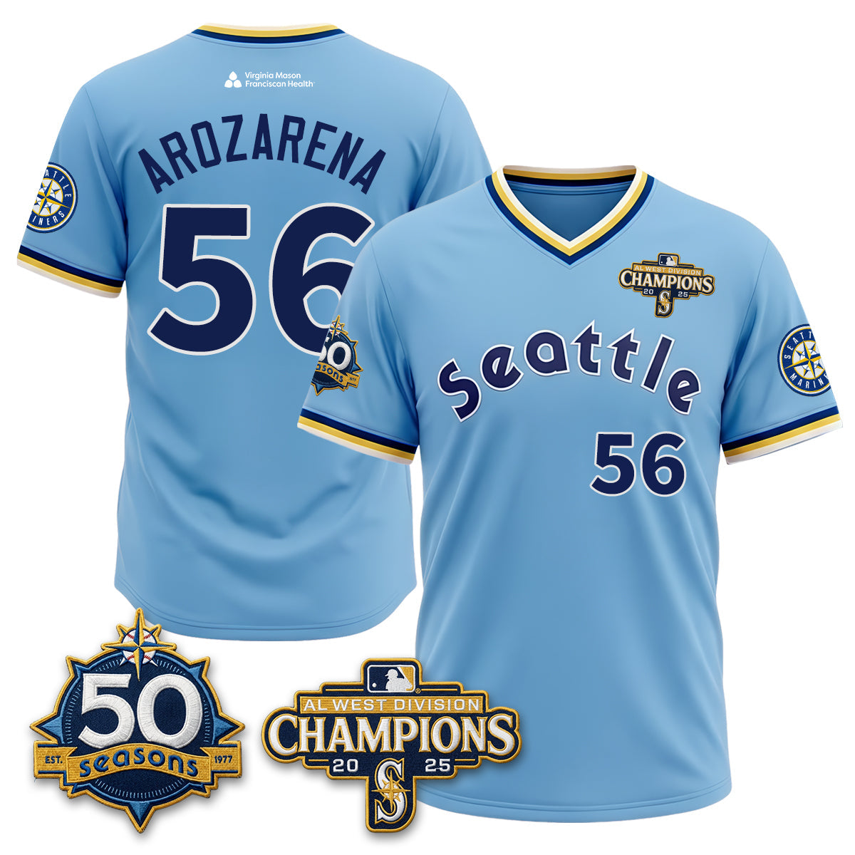 SEA 50th Anniversary Throwback Limited Jersey - All Stitched