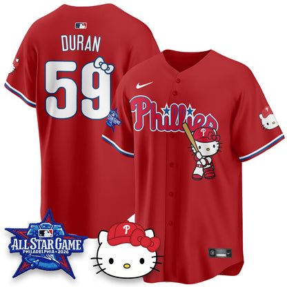 Philadelphia Phillies x Meow Kitty Vapor Limited Jersey V2- Stitched