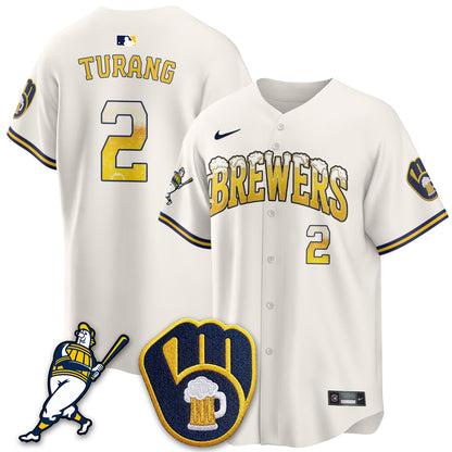 Milwaukee Brewers "Pitcher & Pint" Edition Vapor Limited Jersey - Stitched