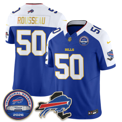 BUF 2026 Royal Gold Trim Edition Vapor Jersey - Stitched