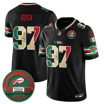 Buffalo Bills Mexico Edition Vapor Jersey - Stitched