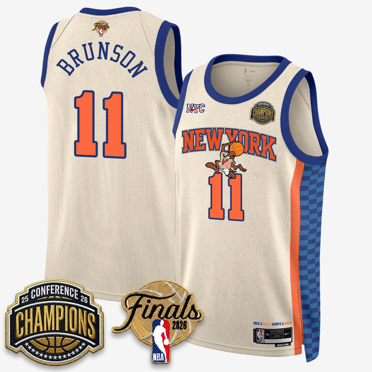 NYK 2026 NBA Eastern Conference Champions x Bunny Vapor Jersey V2- Stitched