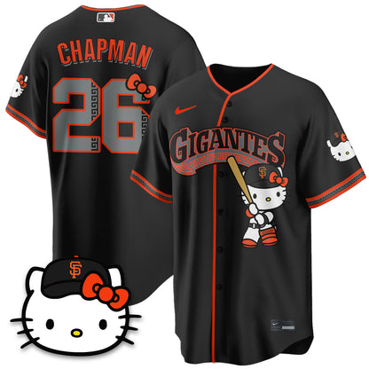 San Francisco Giants x Meow KT Vapor Jersey - Stitched