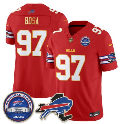 BUF 2026 Royal Gold Trim Edition Vapor Jersey - Stitched