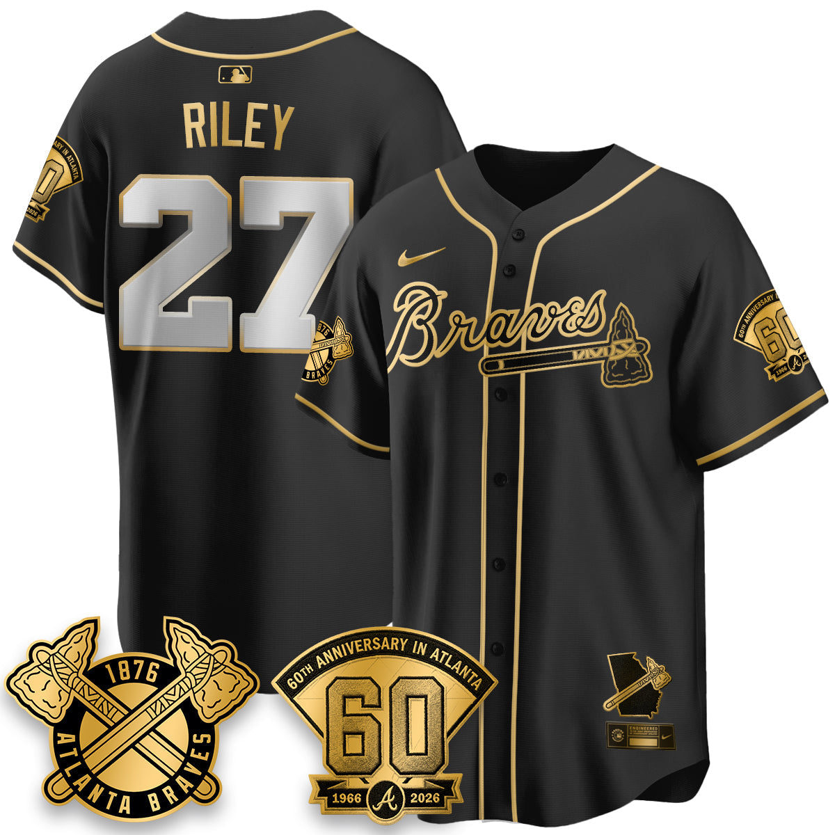 ATL 60th Anniversary Silver Edition Vapor Limited Jersey - All Stitched