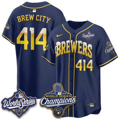 MIL "Pitcher & Pint" 2026 WS Champions Vapor Jersey - Stitched (#32 Tiktok)