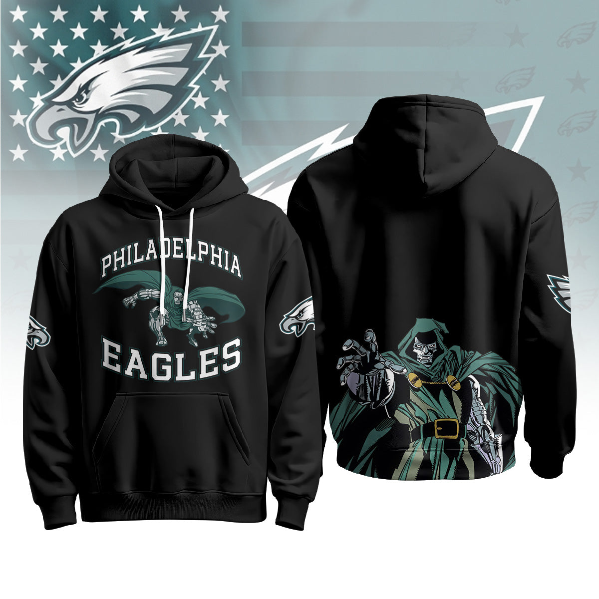 PHI x Green Cape Villain Edition Pullover Hoodie - Printed