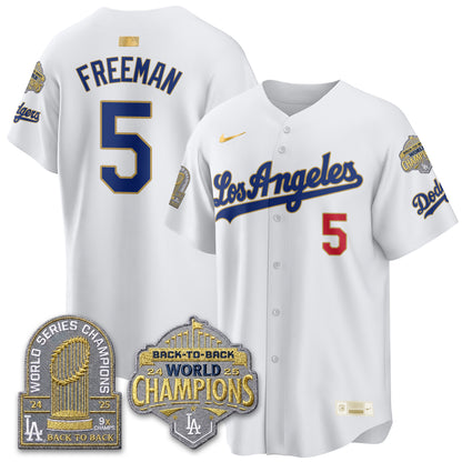 LAD Gold Collection Limited Gold Jersey - 9x & B2B Champs - All Stitched