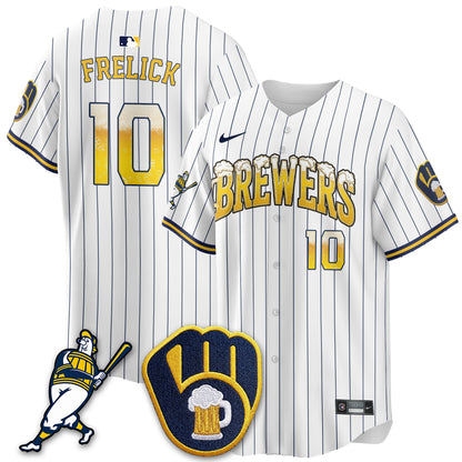 Milwaukee Brewers "Pitcher & Pint" Edition Vapor Limited Jersey - Stitched