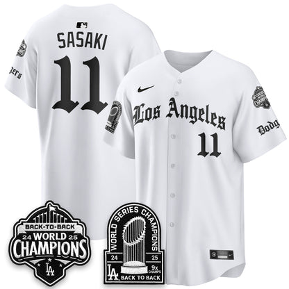 LAD WS Champions Back 2 Back Patch Vapor Premier Limited Gothic Edition Jersey - All Stitched