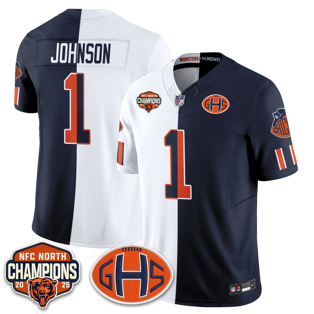 CHI 2026 Rivalries Split Edition Vapor Jersey - Stitched