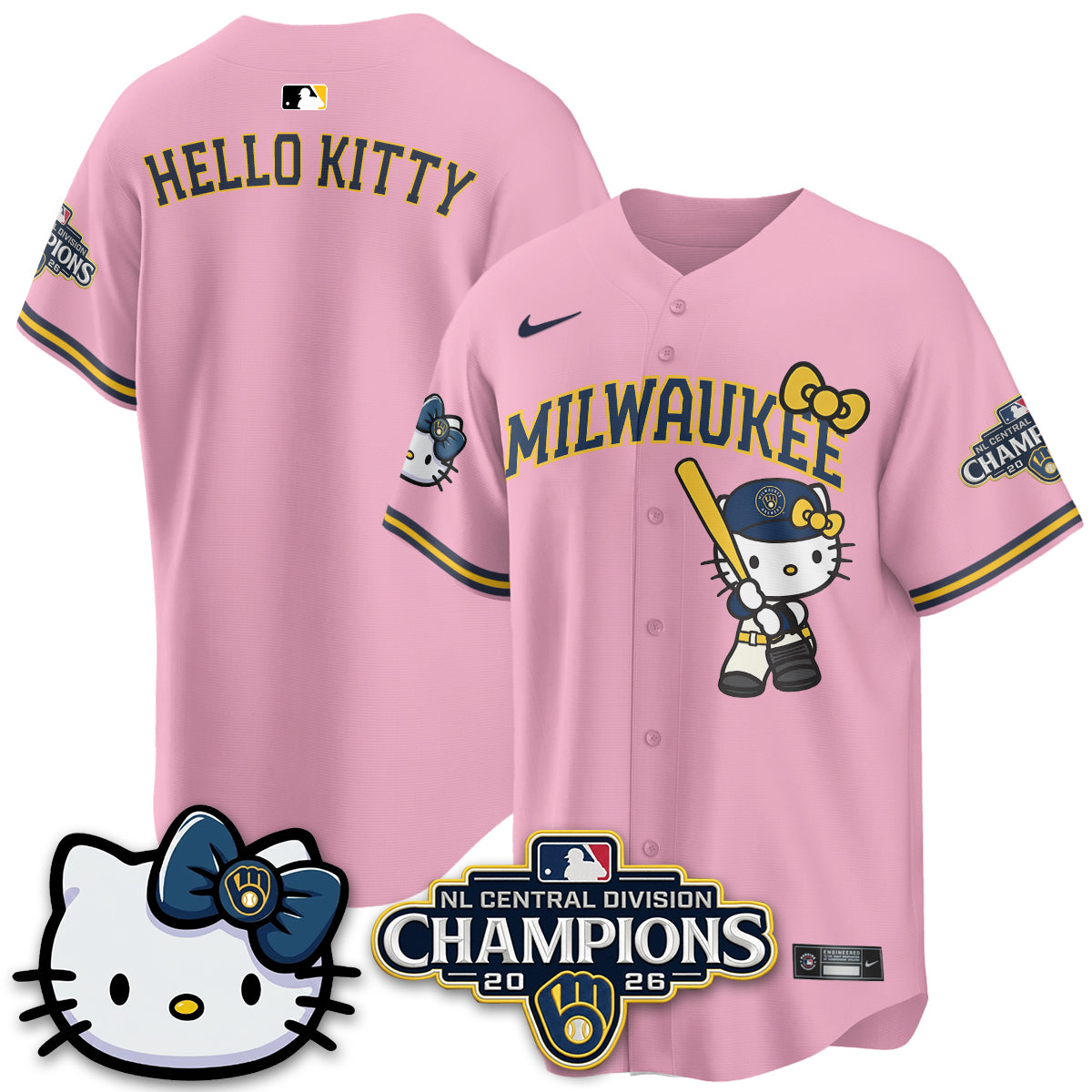 MIL NL Central Champs x Meow KT Vapor Jersey - Stitched