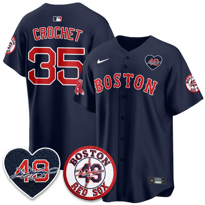 BOS Tim Wakefield Memorial Patch Vaper Premier Limited Jersey - All Stitched