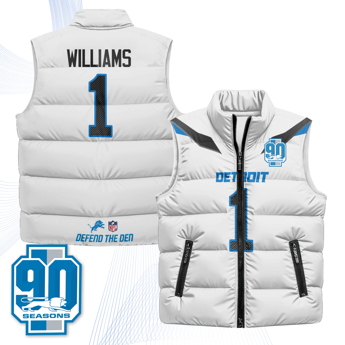 DET 2026 Rivalries Puffer Vest - Printed